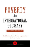 Cover of Poverty: An international glossary, 2007